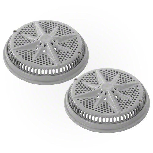 Pentair StarGuard Main Drain Cover with Short Ring 500147 - Gray - Two Pack