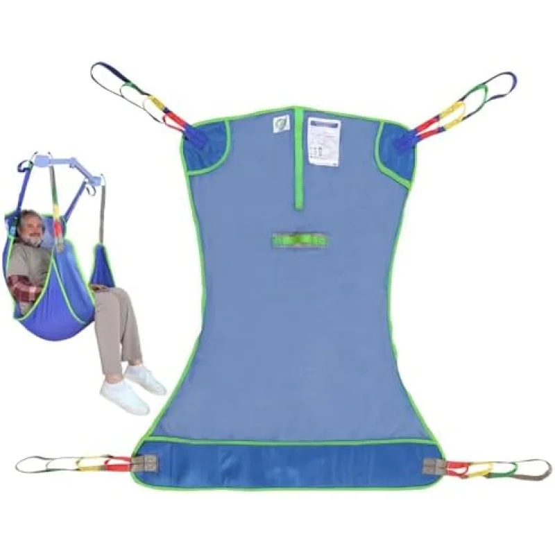 500lbs Mesh Full Body Sling for Lift - Patient Transfer Sling with Wide Pads for Elderly & Disabled,Compatible and Multi-Scene Transfer