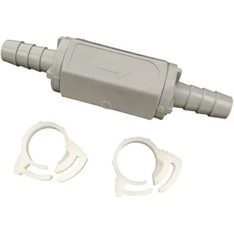 521160 Rola-Chem 3/8" Inline PVC Check Valve for Chemical Feed
