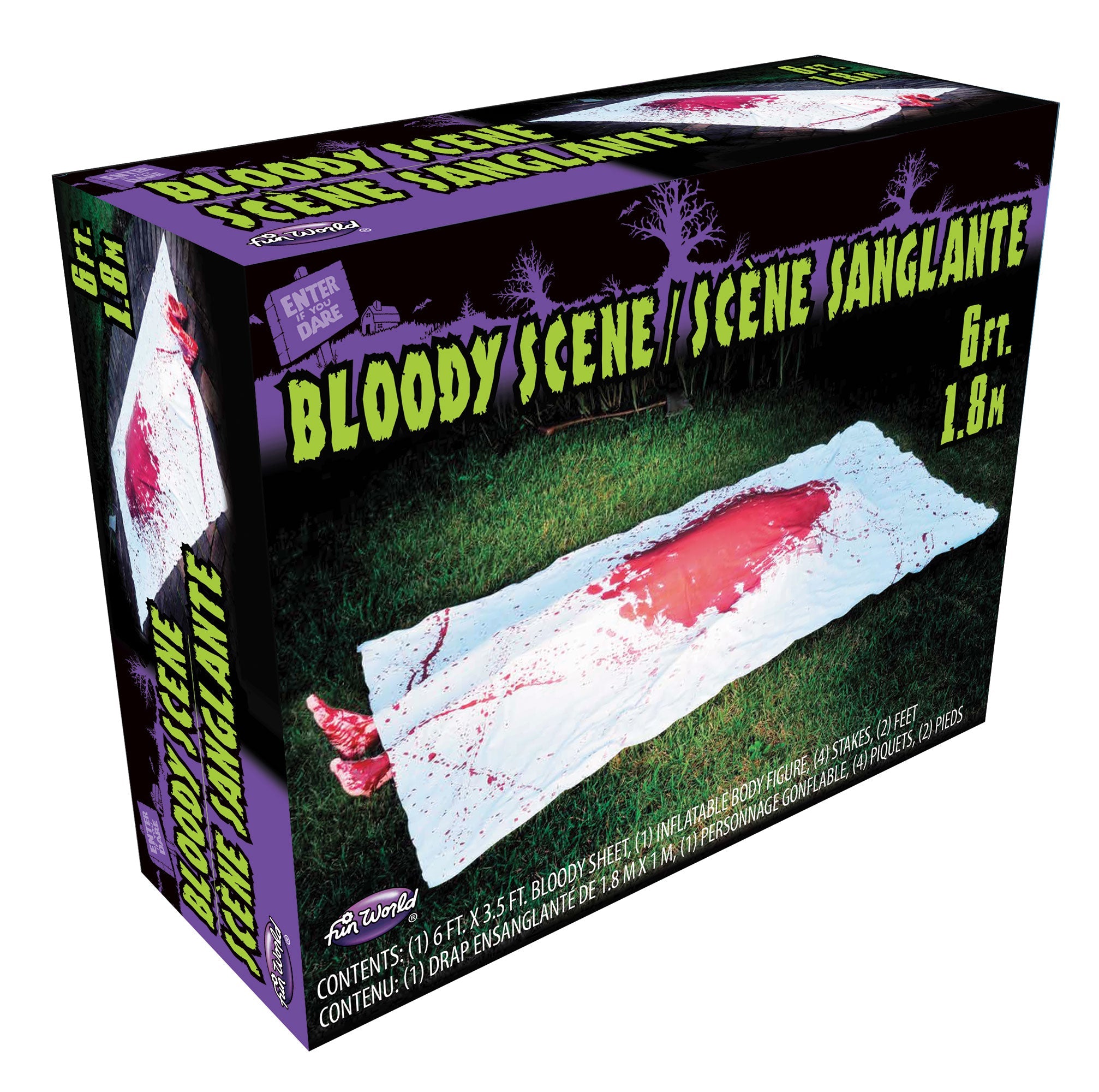 Bloody Crime Scene Halloween Party Haunted House Decoration Prop