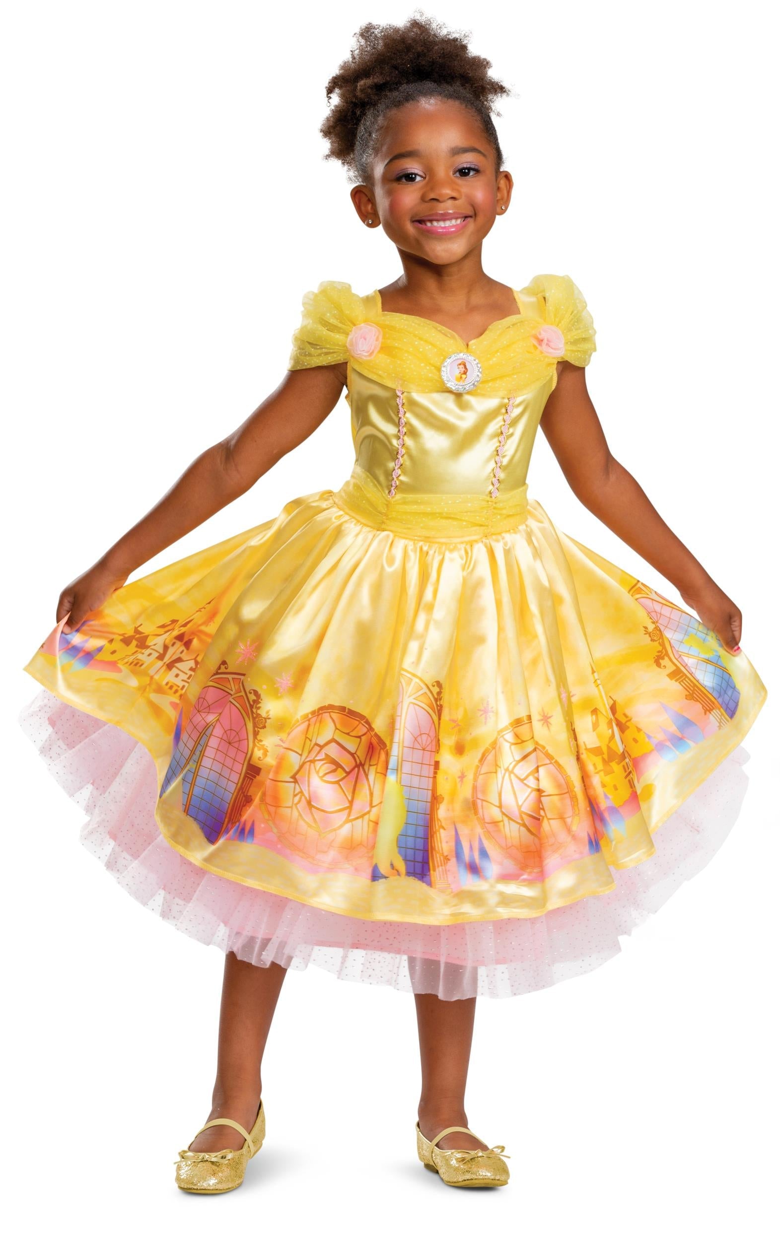 Disney Belle Beauty and the Beast Deluxe Child Dress Girls Costume Toddler 3T-4T