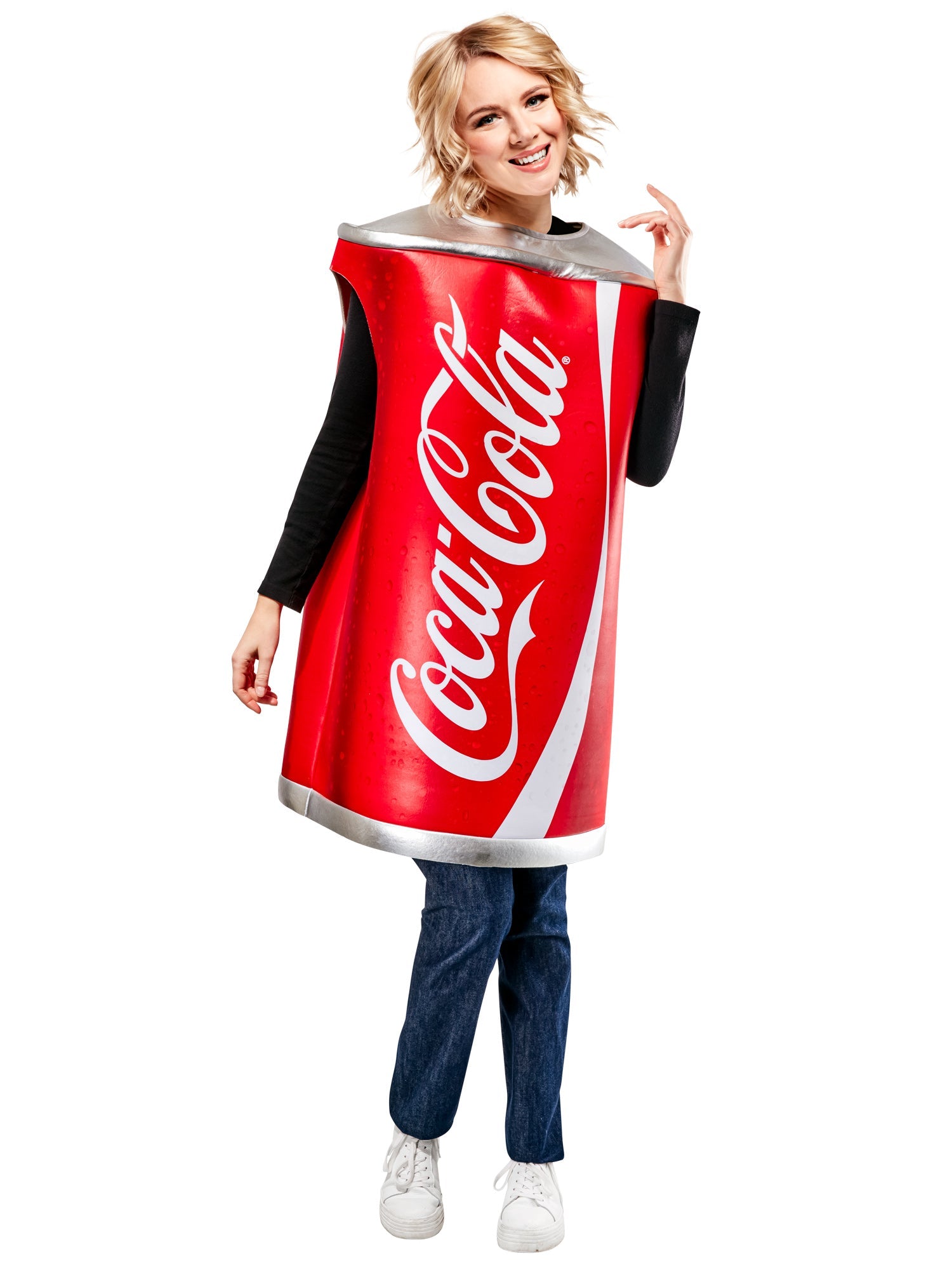 Can ofCoke Coca Cola Foam Tunic Adult Costume Standard Size