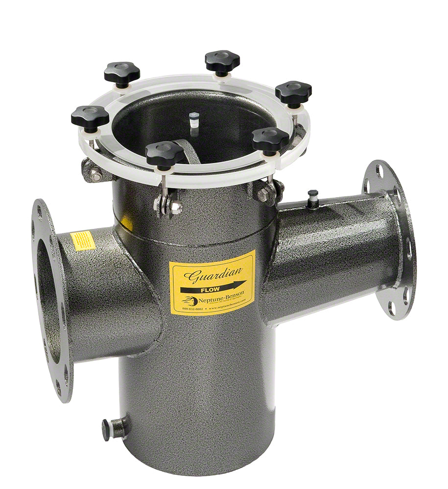 Guardian Stainless Steel Reducing Hair and Lint Strainer 3 x 2 Inch Connections Flanged