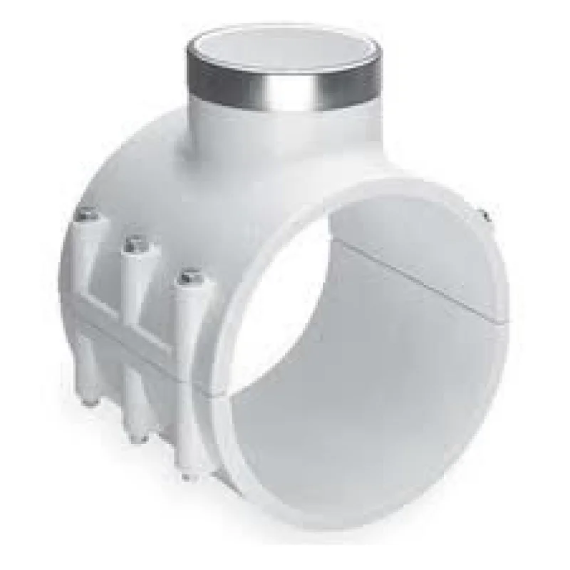6" x 1/2" Schedule 40 PVC Saddle Clamp - Threaded 467E-523SR