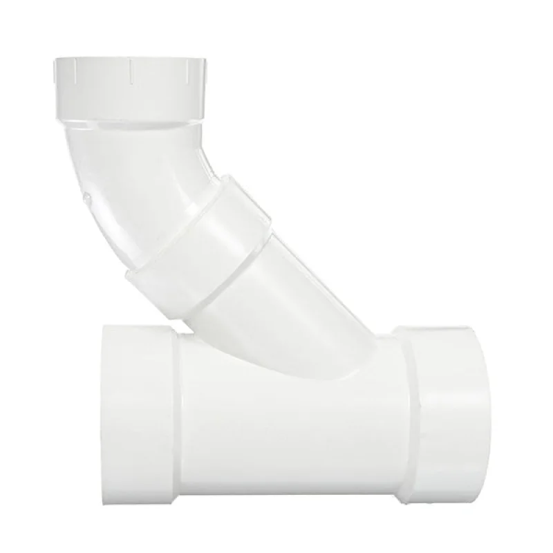 6" x 3" DWV PVC Reducing Wye and 1/8 Bend (2 pc) P504-530