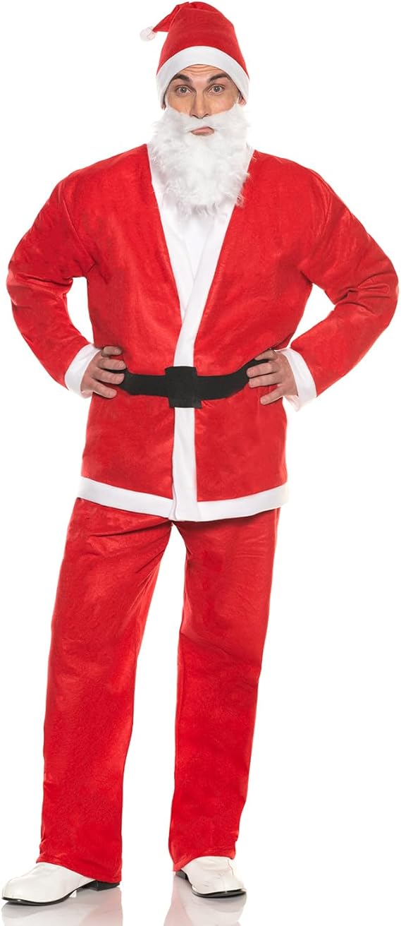 Men's Economy Felt Santa Claus Suit Costume