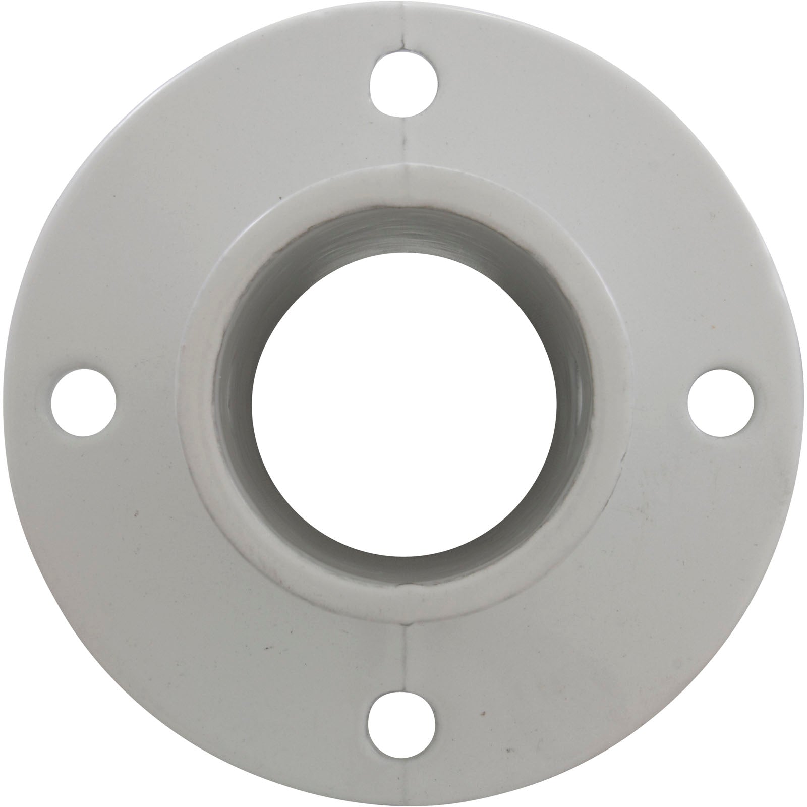 Deck Flange, Perma Cast, For Slide, 1.9", White/Aluminum
