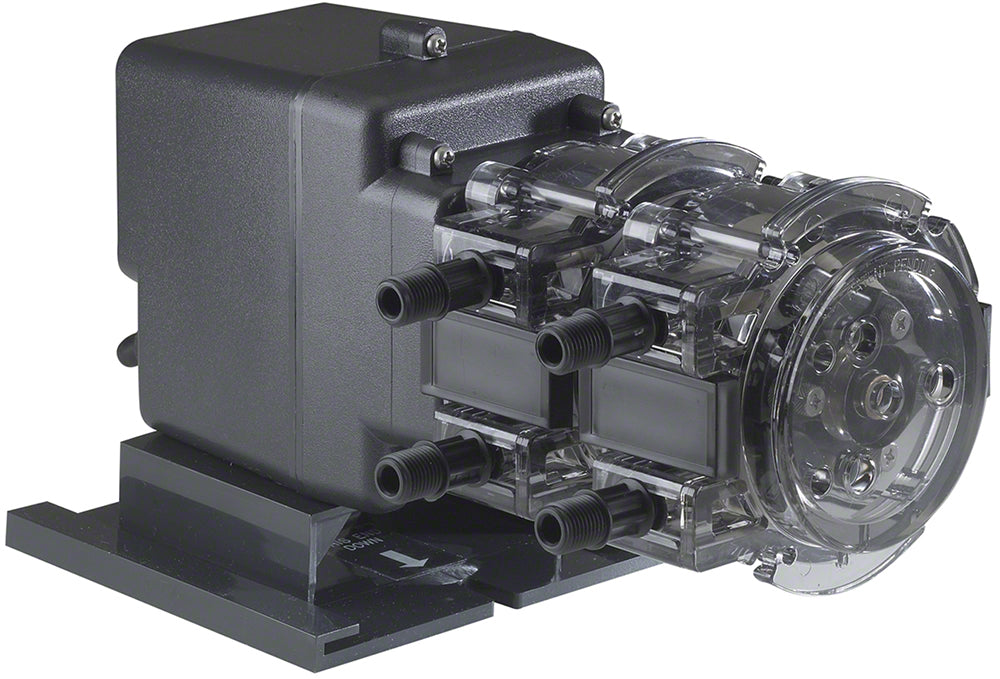 170DMP4 Double Head Fixed Flow Pump - 25 PSI 120 GPD 120 Volt - 1/4 Inch UV Tubing