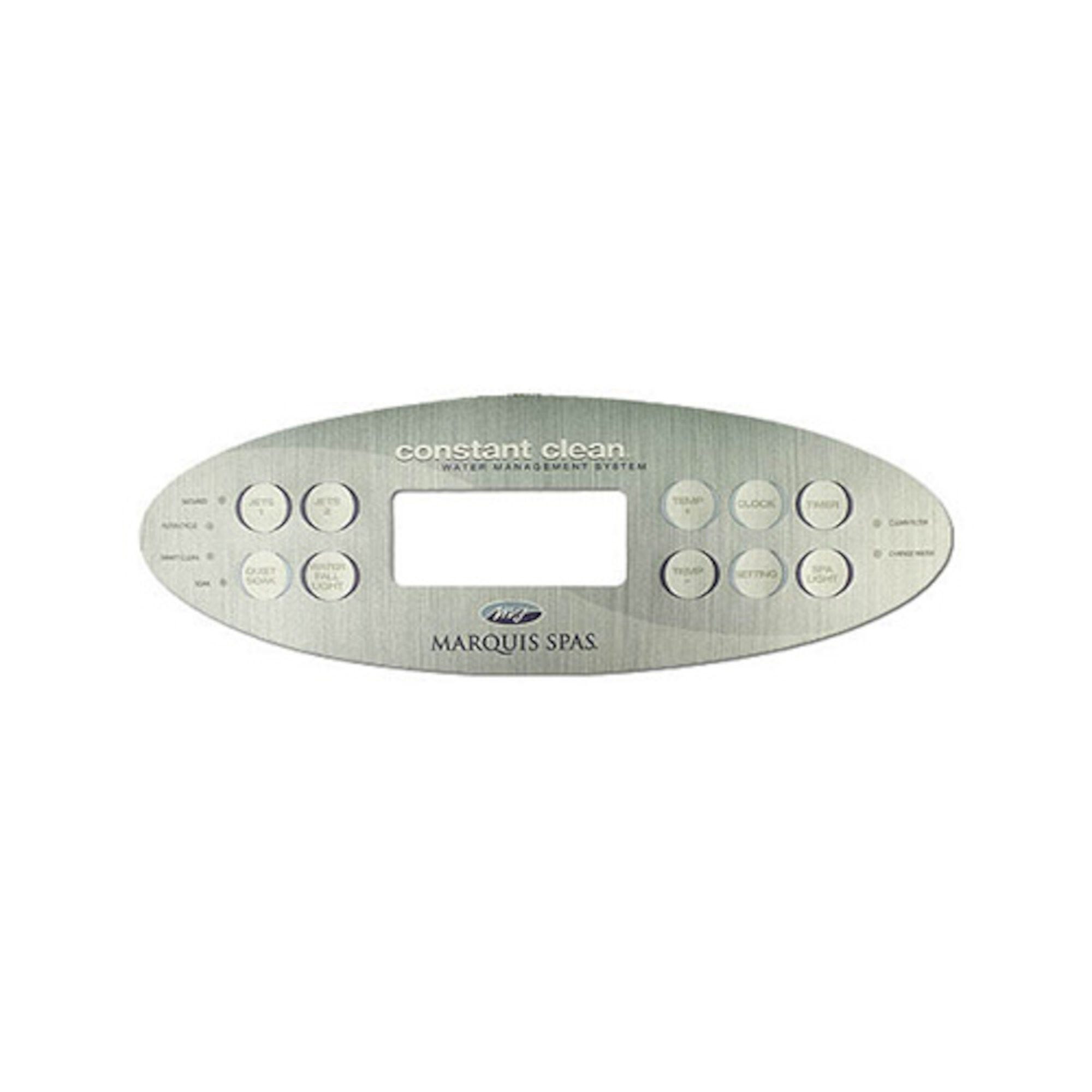 10 Button Marquis Spa MQ710 Keypad Overlay 650-0647