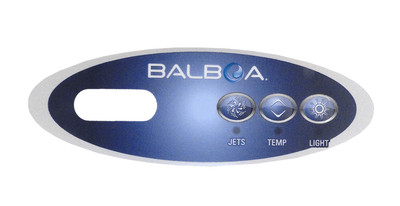 Balboa 3 Button Mini Oval Overlay for VL200, 11219