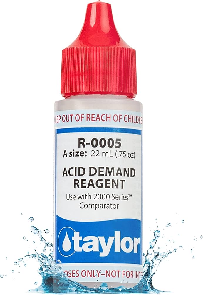 Taylor R-0005-A Acid Demand Reagent for Pool Testing — 0.75 Oz.Taylor R-0005-A Acid Demand Reagent for Pool Testing — 0.75 Oz.