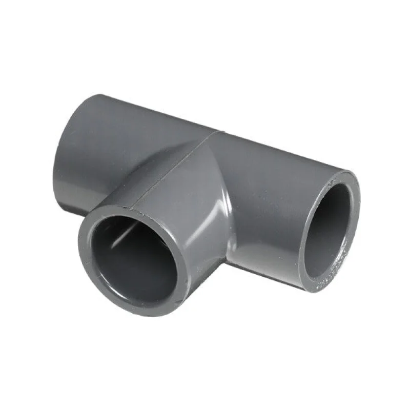 8" Sch 80 PVC Tee - Soc 801-080F (Fabricated Fitting)