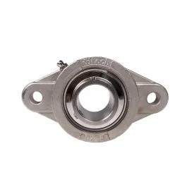 Stainless Steel 2-Bolt Flange Bearings – 1 ID, Set Screw Collar (152421) – Mounted Bearings Flange – 2-Bolt