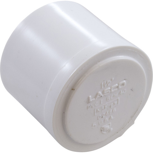 Plug Lasco 1-1/2" Spigot White 449-015