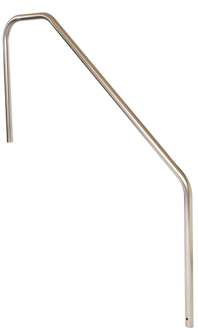 Stair Mounted 3-Bend 7 Foot Pool Hand Rail - 1.90 x .065 Inches