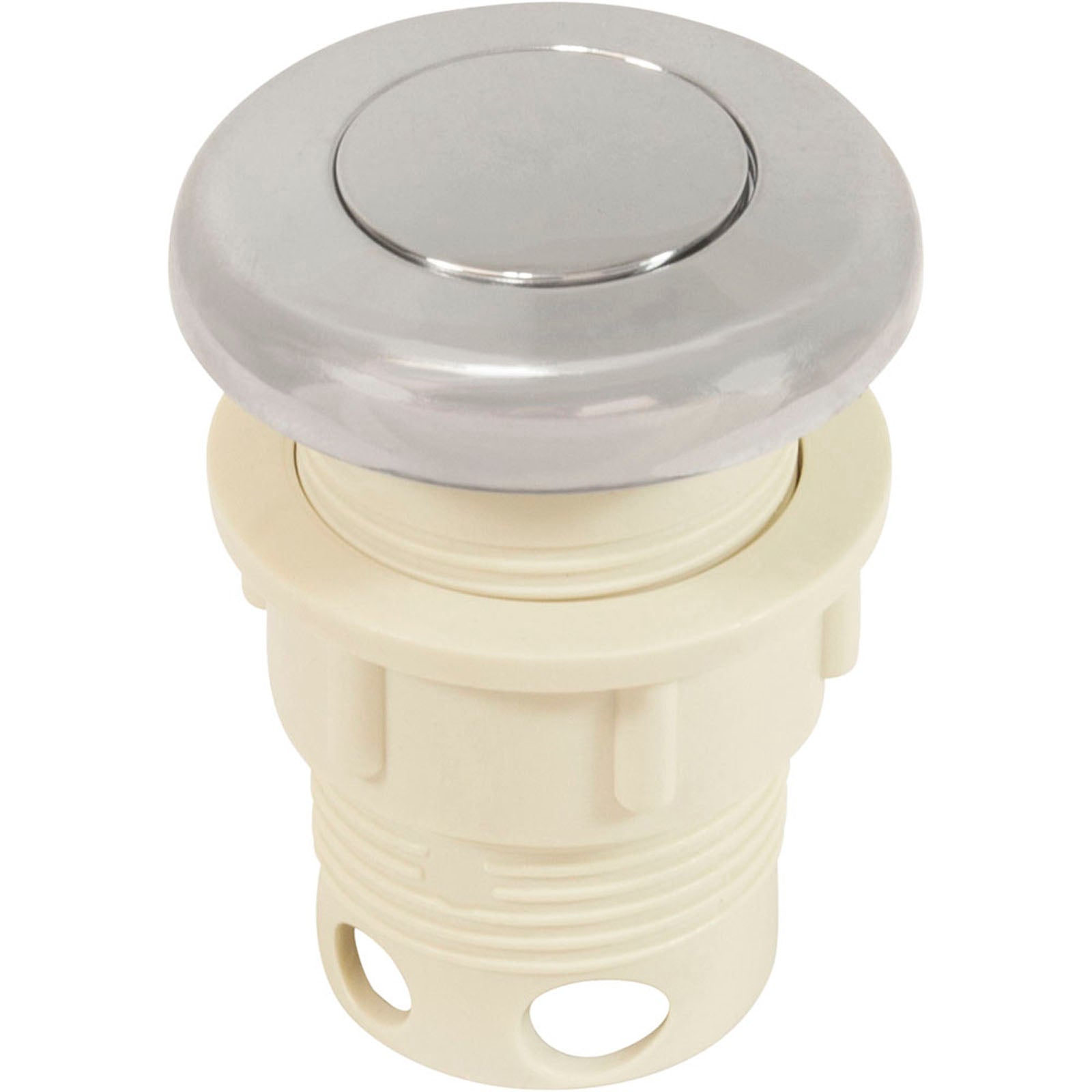 Air Button Assembly 1-3/4" X 2-7/8" W/Nut, Chrome