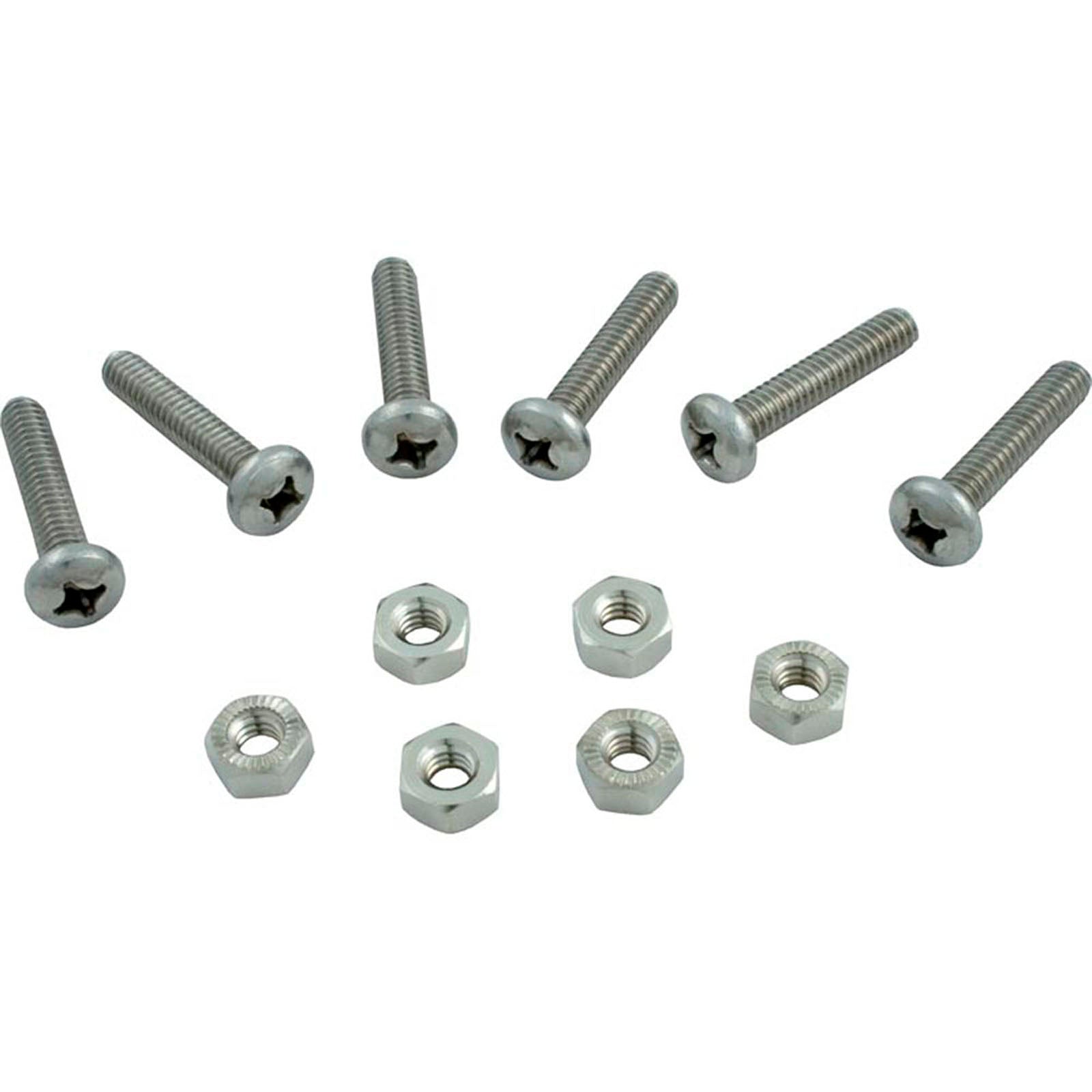 Screw, Hayward Vari-Flo/Selecta-Flo Valves, w/Nut, qty 6