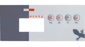Gecko 4 Button Topside Panel Overlay, 9916-100218