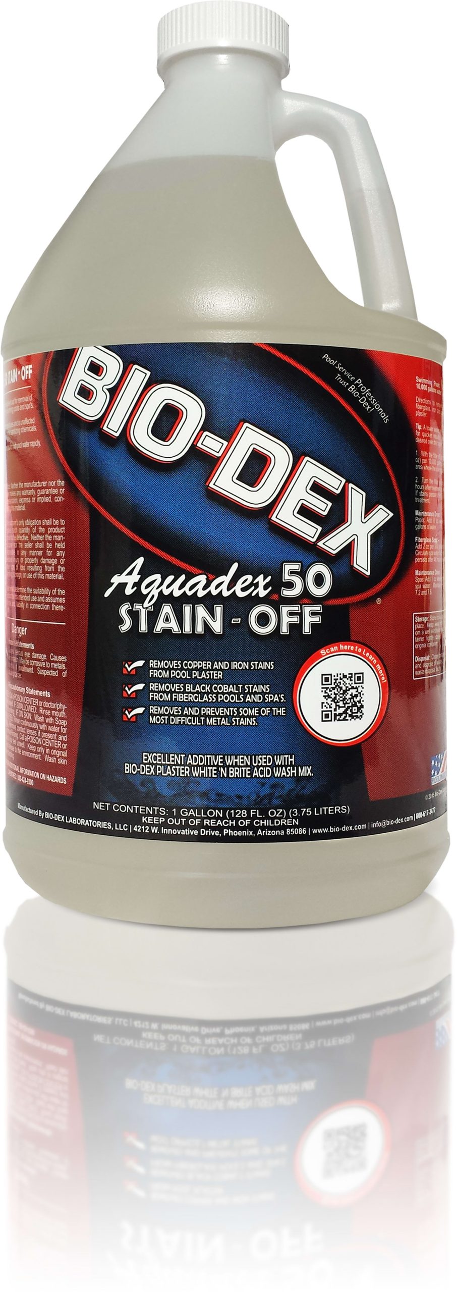 Bio-Dex 1 gal Bottle Aquadex 50 Stain Off Stain Remover