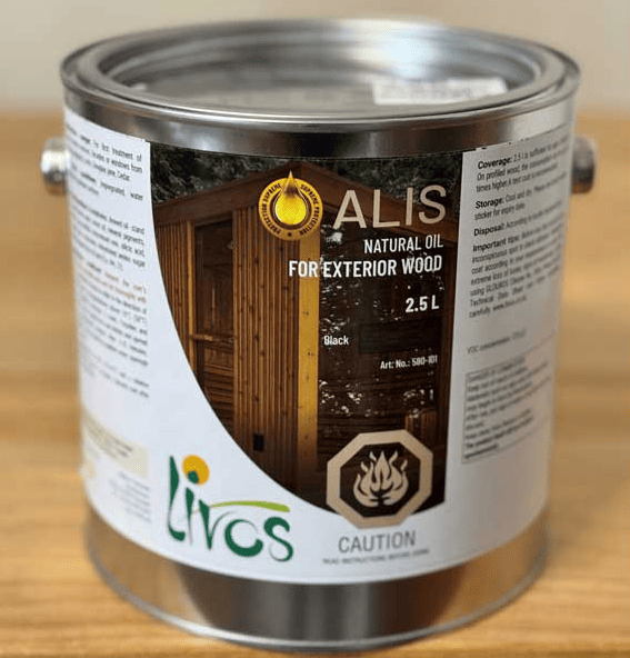 Leisurecraft - Livos Alis Sauna Stain - Black