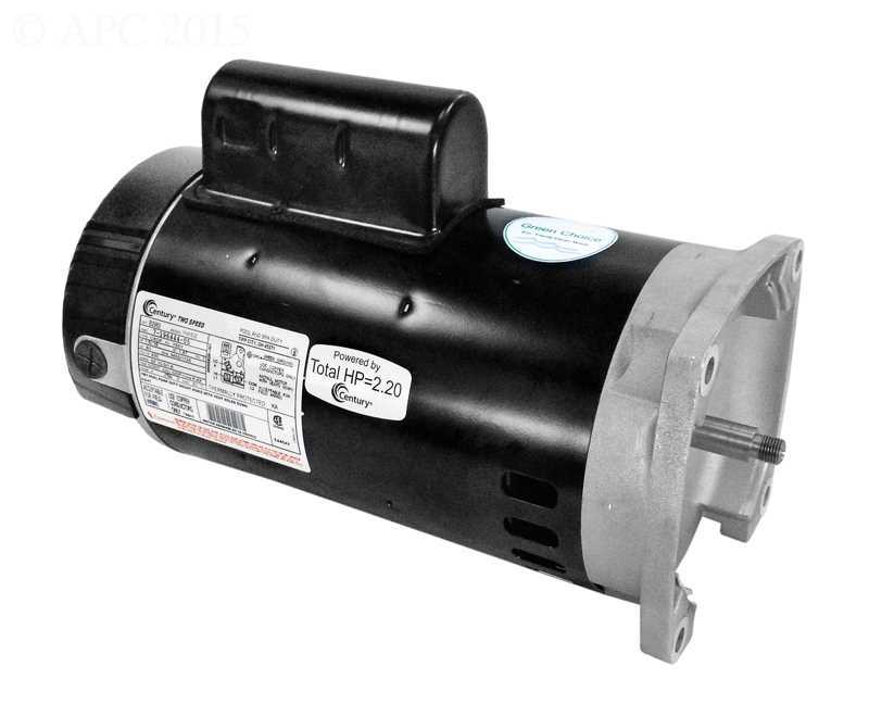 Jandy FHPM FloPro Pump Motor, 1.5-.25 HP, 2 Speed, FR, 230V, Sq. Fl (R0479307)(B2983)