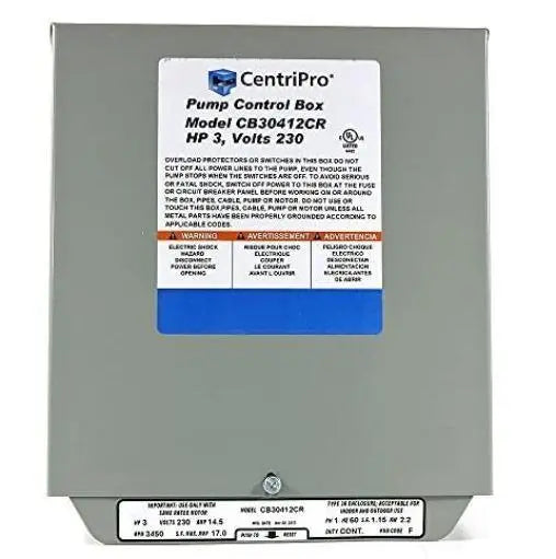 Goulds 3 HP 230V CentriPro CSCR Control Box - CB30412CR
