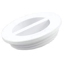 Custom Molded Products Flat Plug, 1-1/2" NPT, Black | 25542-000-000