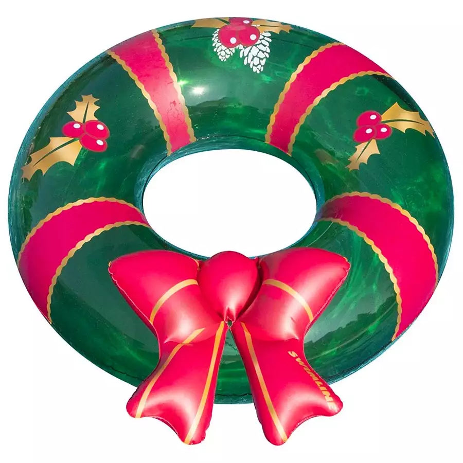 Christmas Wreath Ring Float By Swimline