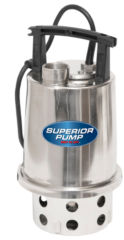 Superior Pump 90091 Mag Drive Manual Pool Cover Pump, 810 GPH, 25 ft Cord
