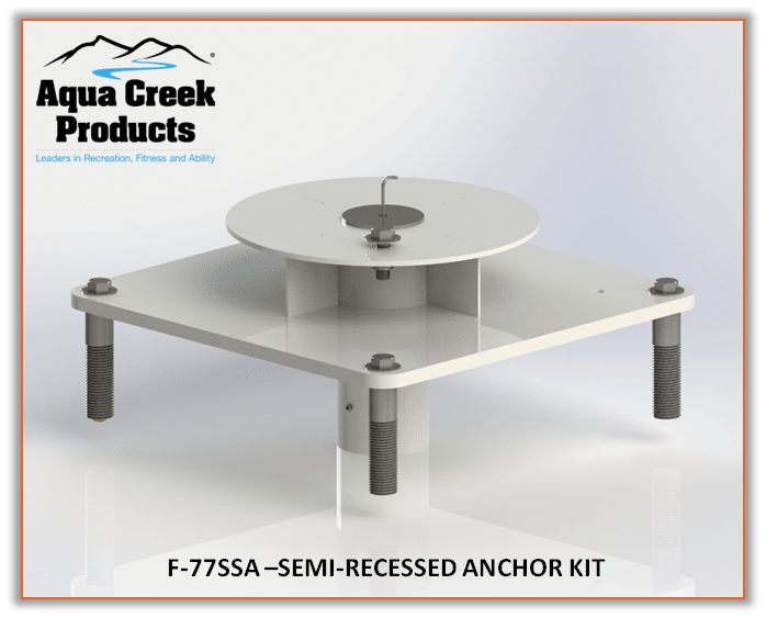 Aqua Creek Semi-Recessed Concrete Deck Anchor Kit