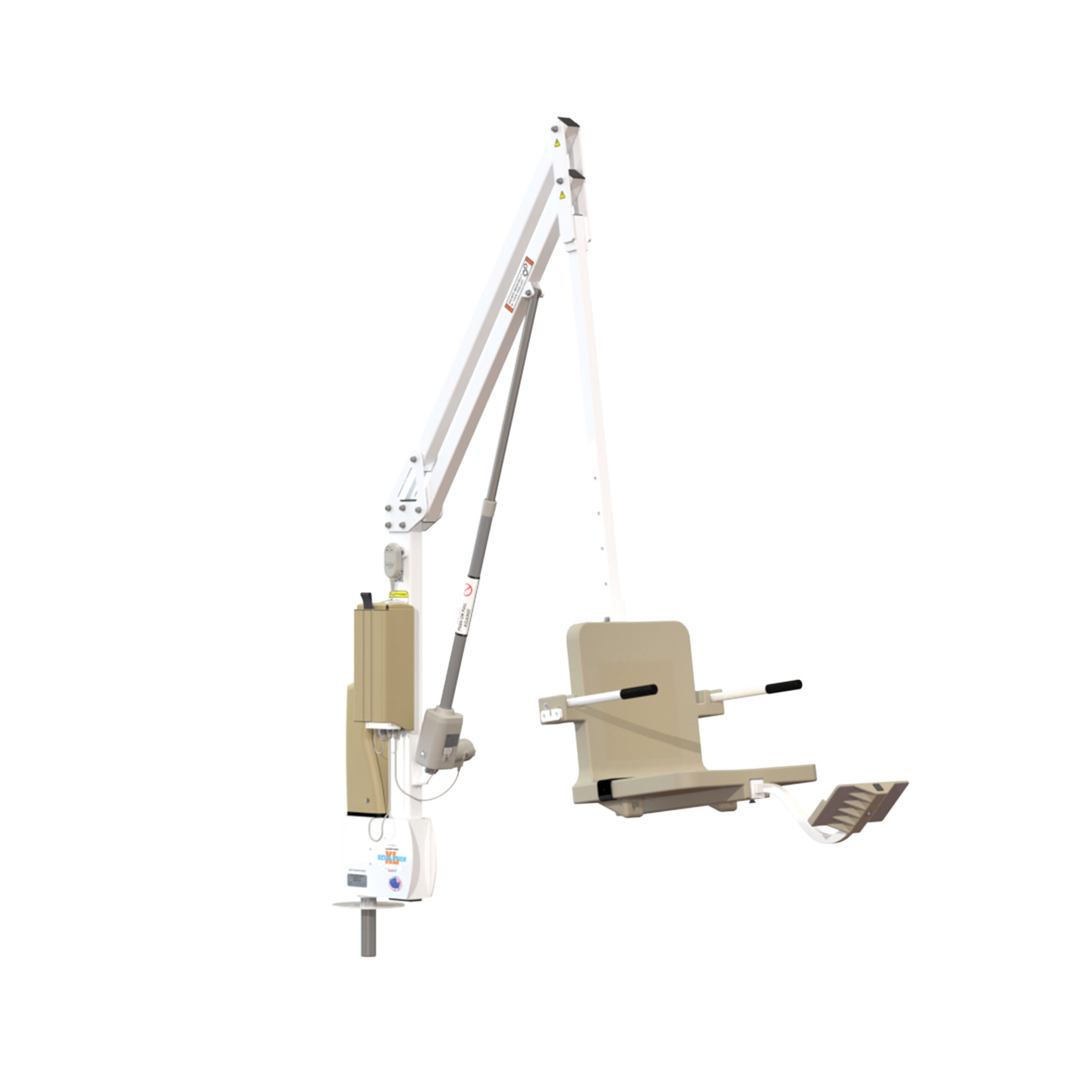 Aqua Creek White/Tan Revolution Xl Deep Draft Pool Lift Without Anchor; 400 Lb Capacity, F-REVXL-DD-T