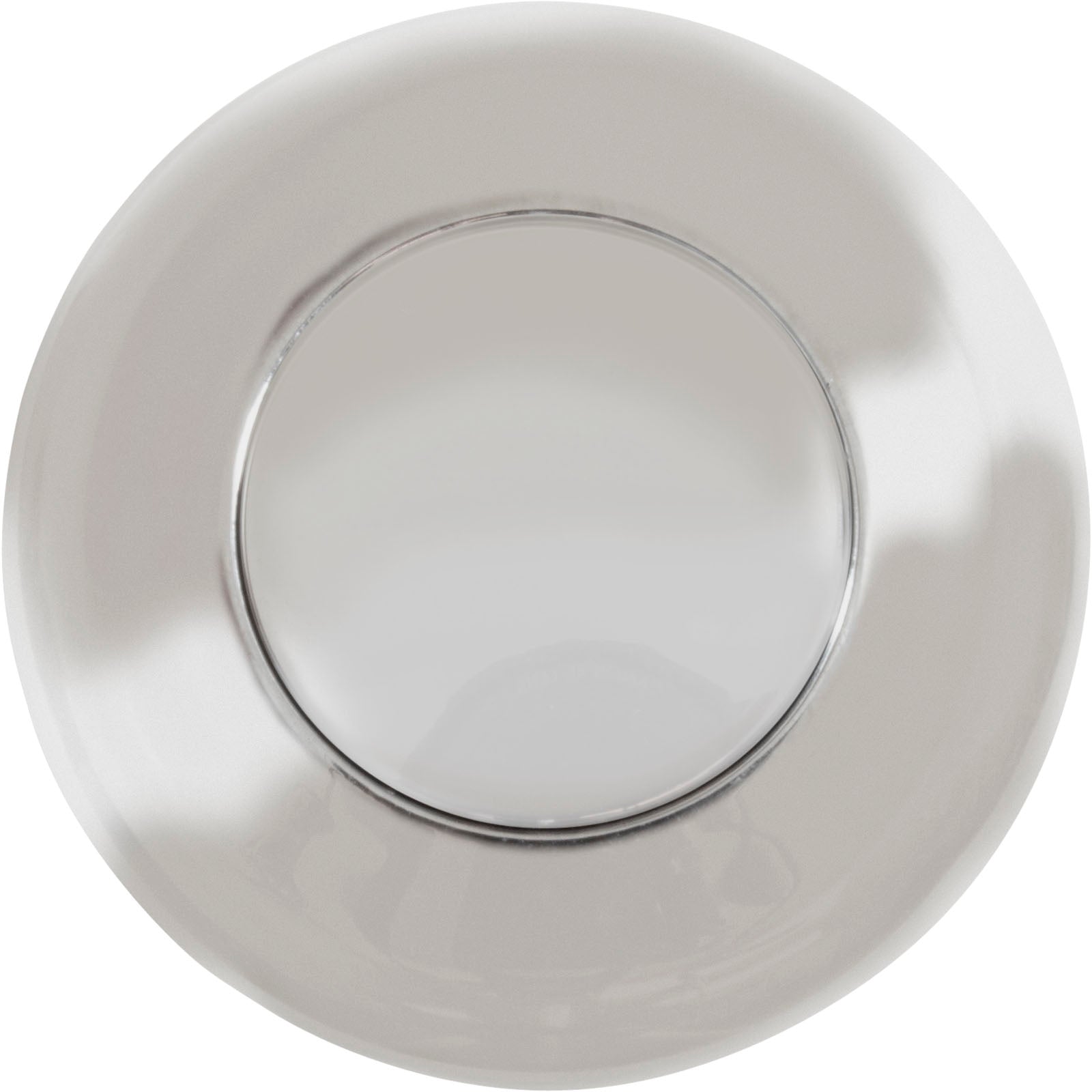 Air Button, Hydrabaths Futura, 1-7/8" fd, w/Nut, Chrome