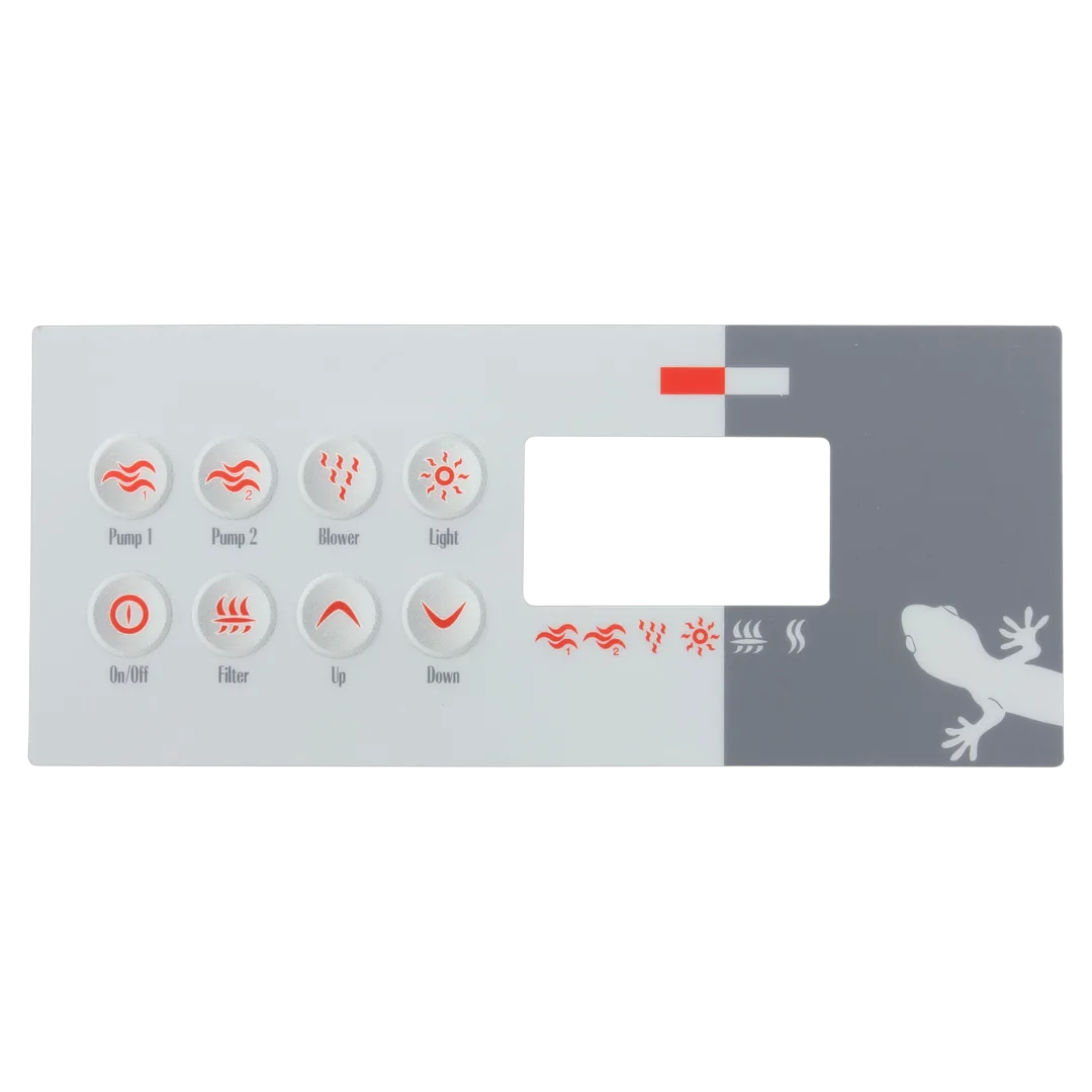 Gecko TSC-8 8-Button Overlay 9916-100130