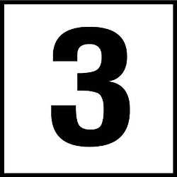 Inlays No. 3 Depth Marker, Number Only | C621030