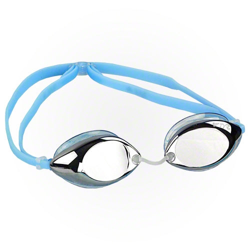 TYR Tracer Racing Junior Mirrored Goggles - Silver Mirrored