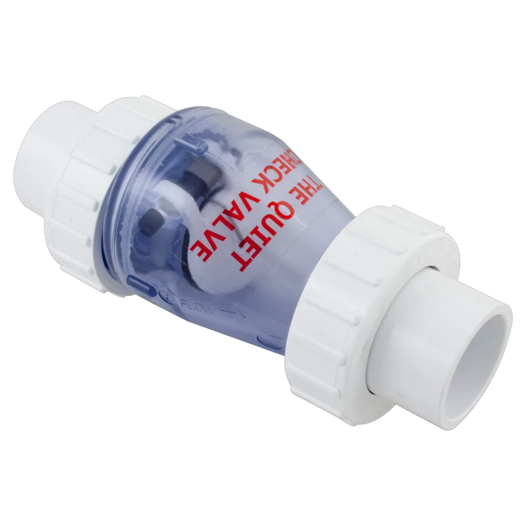 Magic Plastics 0823-10C 1 in Union Smart Check Valve Clear