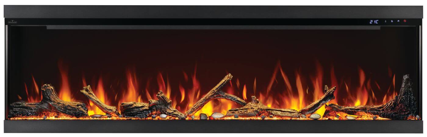 Napoleon Astound FlexMount Electric Fireplace, 74" | NEFL74AB