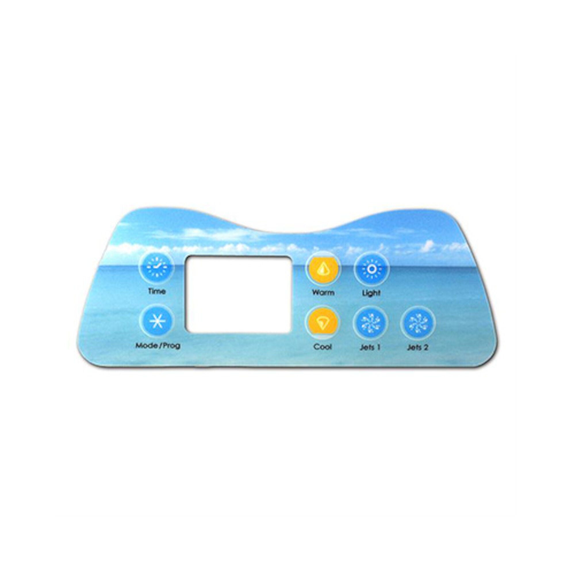 8 Button Artesian Spa 8000D Island Keypad Overlay OP11-0036-77