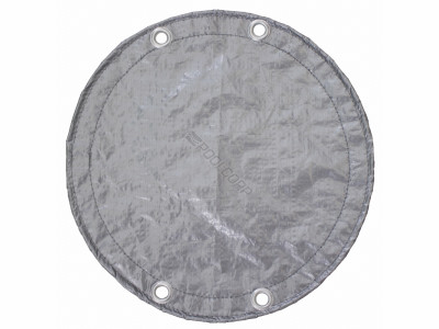 Pool Tux Oval 15' X 24' Silver/Black Solid Cover, 121928ASBL