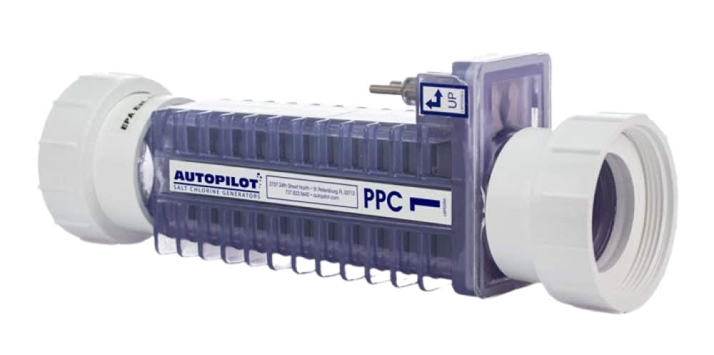 AutoPilot PPC1 OEM Replacement Salt Cell with Unions, 5-Blade, 40K gal