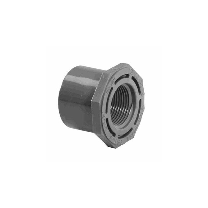 2.5" X 2" SPIGOT X FPT REDUCER BUSHING SCHEDULE 80 GRAY FLUSH