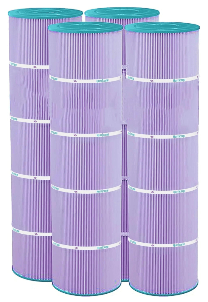 Hurricane Platinum Purple Cartridge Filter Set for Pentair Clear & Clear 520 (4 Pack)