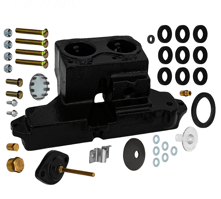 45 - Jandy LJ Series Heater, Inlet/Outlet Header 2 inch (R0056400)
