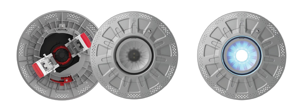 Spa Electrics Hayward Twist-Lock Retro R10 Series Blue LED Light Kit w/Grey Ring R10HL12R1GBL