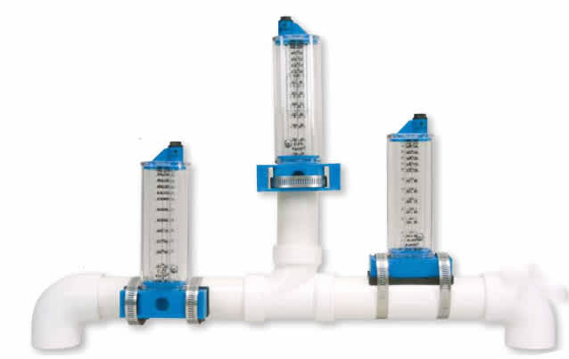 Rola-Chem Inline Flowmeter, 100-300 GPM, 3" PVC | 570371T