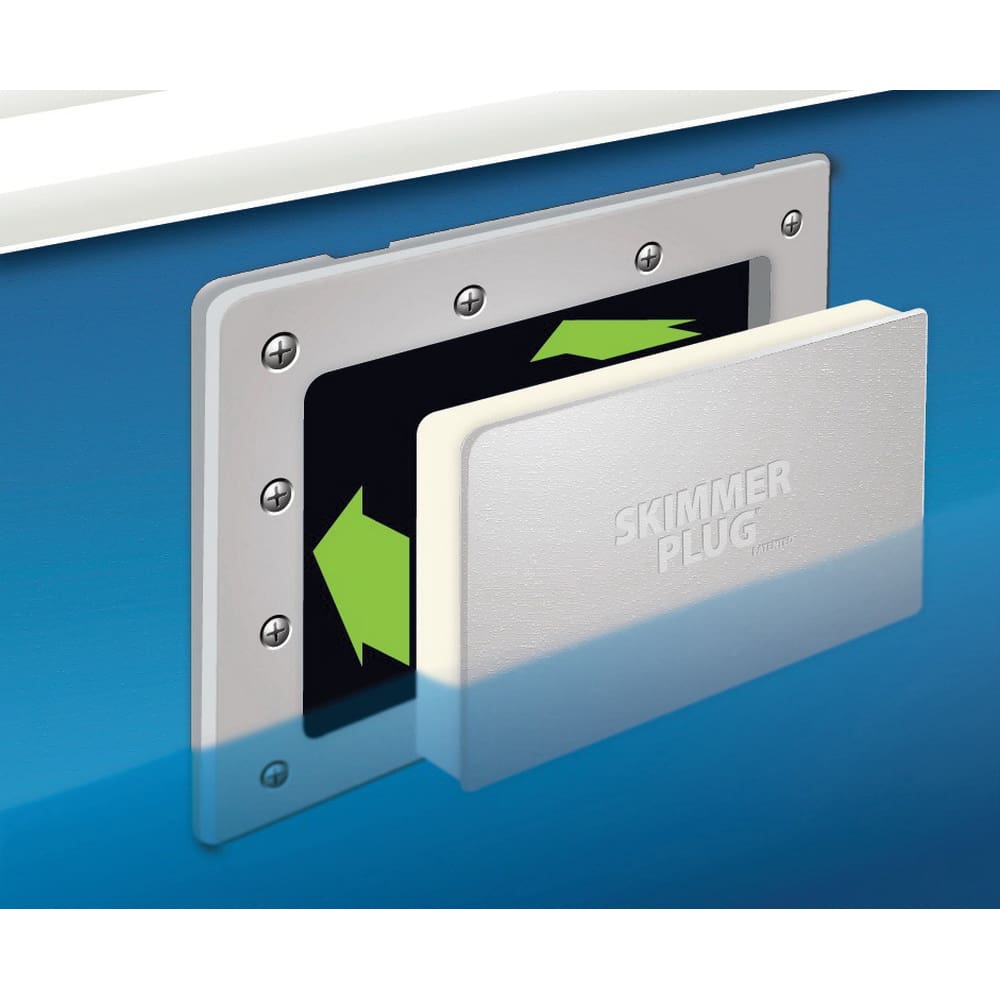 SimPoolTech Wide-Mouth Above-Ground Skimmer Plug, 11-1/2" x 5-3/16" | AGWM-H