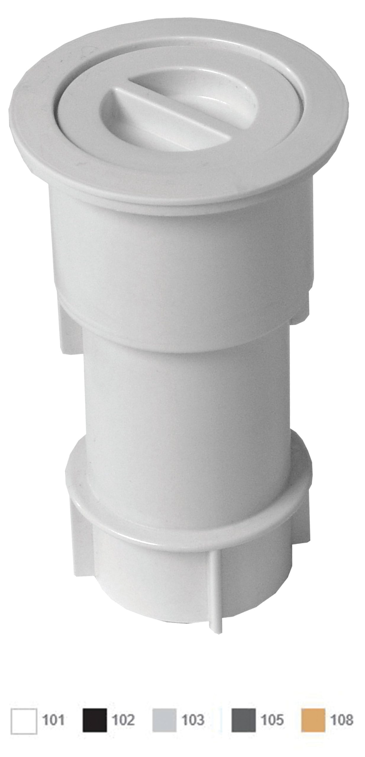 AquaStar 5" Dark Gray Umbrella Stand with Sleeve and Center Cap