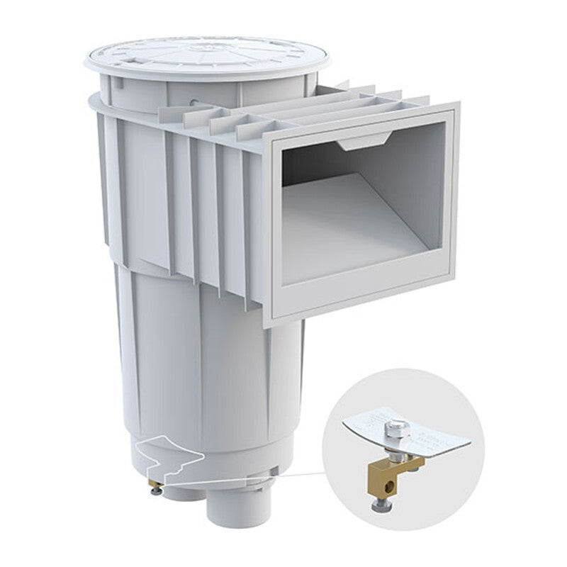 Hayward SkimMaster 2" x 2.5" Skimmer, White Cover | SP1072S2