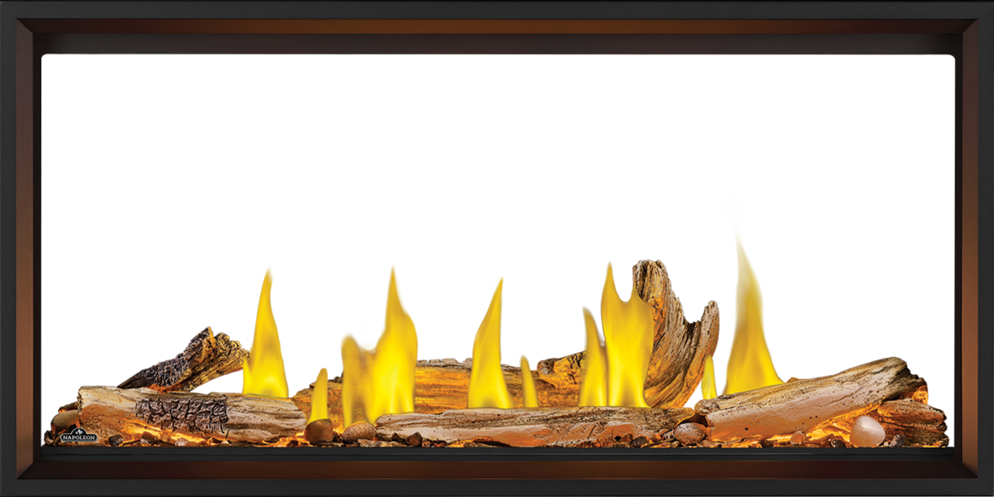 Napoleon Tall Linear Vector 50 See Through Fireplace, Natural Gas | TLV50N2