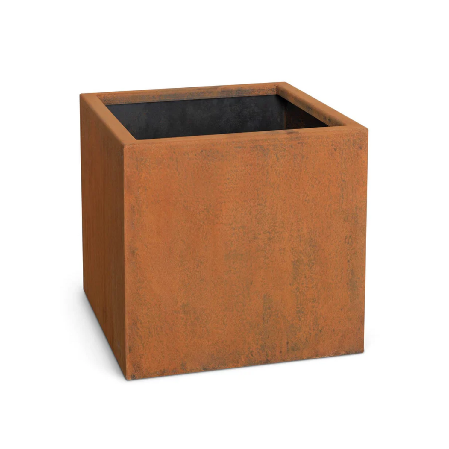 The Outdoor Plus Moderna Planter, 20", Corten Steel | OPT-PMD2014
